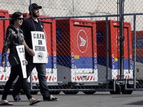Canada Post workers participate in 24 hour rotating strike action in Victoria, B.C. June  7, 2011