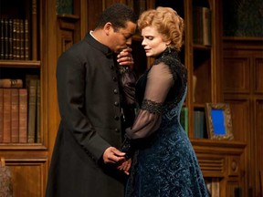 Nigel Shawn Williams and Claire Jullien in Candida.