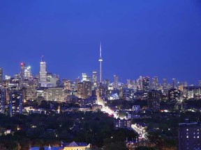 The night view from Imperial Plaza Sky Penthouse terrace.