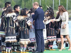 The Duke and Duchess participate in a flagrantly racist exercise as they meet some visible minorities during their tour of Canada. Oh, the UN won't be please with this...