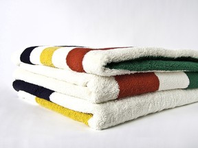 HBC Signature Striped Towel stack