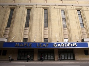 Construction crews reported finding a time capsule buried within Toronto's Maple Leaf Gardens.