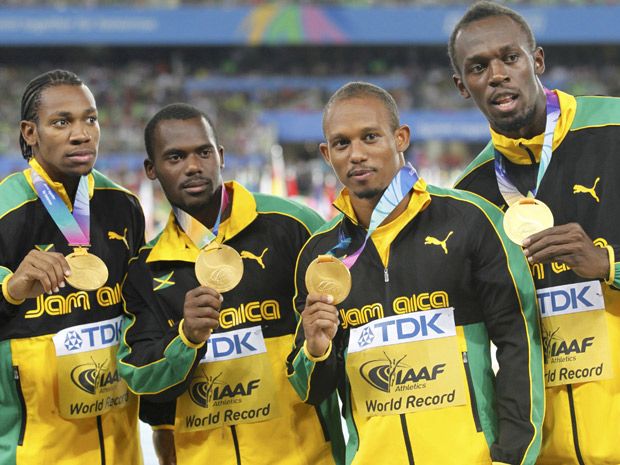 Bolt leads Jamaica to 4x100-metre gold, world record | National Post