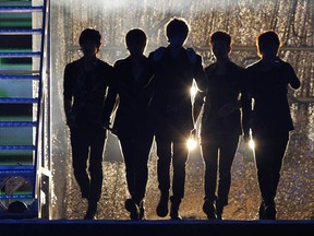 K-pop idol group MBLAQ performs at the Hallyu (Korean Wave) Dream Festival in Gyeongju, southeast of Seoul October 3, 2011. REUTERS/Lee Jae-Won (SOUTH KOREA - Tags: ENTERTAINMENT)