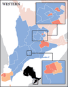 Click on map to view riding-by-riding results