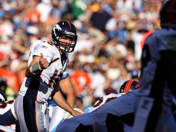 Tebow leads Broncos to OT win, 16-13 over Chargers - The San Diego