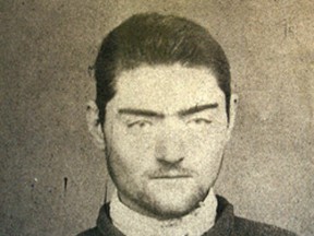 Undated photograph of a police mugshot of Ned Kelly, aged 16, at the Old Melbourne Gaol, released March 13, 2008. Australian authorities have identified the remains of bushranger Ned Kelly, 131 years after the iconic outcast was hanged for murder and his body buried in the yard of a Melbourne gaol. "To think a group of scientists could identify the body of a man who was executed more than 130 years ago, moved and buried in a haphazard fashion among 33 other prisoners, most of whom are not identified, is amazing," Victoria's state Attorney-General Robert Clark said on September 1, 2011. REUTERS/Old Melbourne Gaol/Handout/Files (AUSTRALIA - Tags: CRIME LAW SOCIETY OBITUARY) FOR EDITORIAL USE ONLY. NOT FOR SALE FOR MARKETING OR ADVERTISING CAMPAIGNS