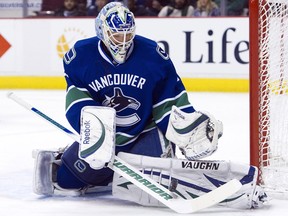 Cory Schneider's 47-save performance in the Canucks' 4-1 win Tuesday lowered his goals-against average the last five games to 0.79.