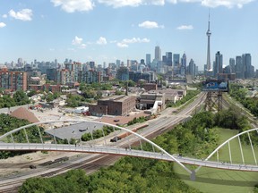 Local Input~ UNDATED -- A handout photo from The City of Toronto as part of their 2010 Capital Budget presentation.  A pedestrian and bike path raised walkway over railway tracks to Fort York Park $23.5-million, 2010-2014 for the Fort York Pedestrian Bridge (for story by Peter Kuitenbrouwer/National Post)
CREDIT: CITY OF TORONTO
(source: Kazia Fraser, Communications Assistant, Communications, Finance & Administration,  392-6786 ~ kfraser@toronto.ca )/pws
