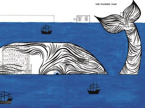 Page 443 of Matt Kish's Moby-Dick in Pictures.