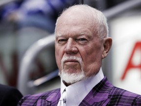 Hockey commentator and former coach Don Cherry looks on during the 2011 CHL/NHL top prospects skills competition in Toronto, January 18, 2011.    REUTERS/Mark Blinch (CANADA - Tags: HEADSHOT SPORT ICE HOCKEY)