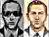 This FBI handout image shows likenesses of D.B.Cooper. In 1971, a man calling himself Dan Cooper jumped from a commercial jet in 1971 after collecting $200,000 ransom.