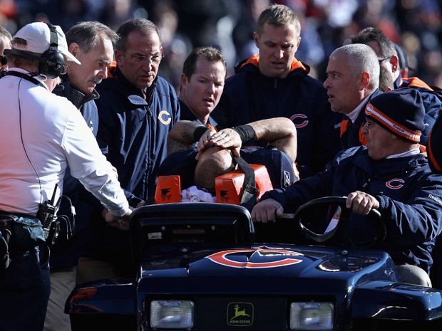 VIDEO: Johnny Knox Injured, Taken To Hospital Following Hit 