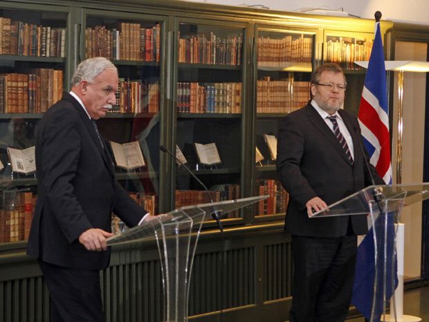 Palestinian statehood recognized by over 100 countries, Iceland most