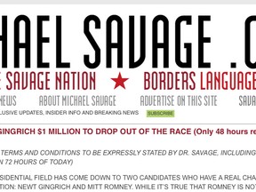 Michael Savage web site