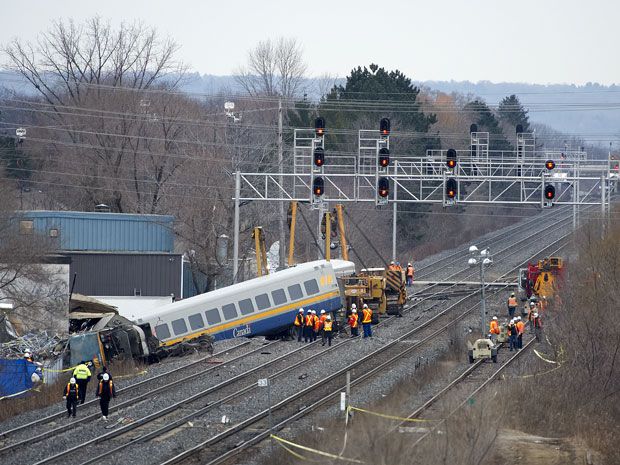 Burlington Via Rail train derailment investigation looking for signs of ...