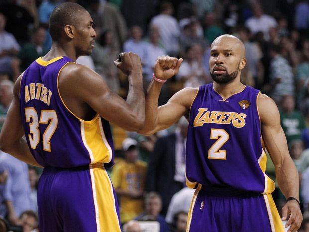 Marking Derek Fisher's return to the NBA with a celebration of his many  storied teammates