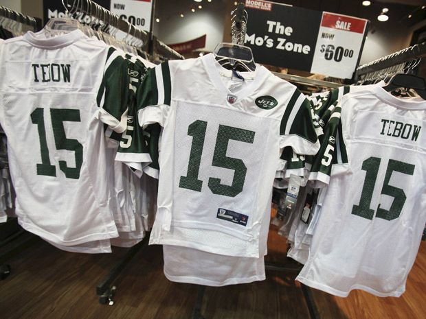 Tim Tebow jerseys are already for sale on the Eagles' website 