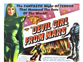 Devil Girl from Mars is black and white 1954 British science fiction film, directed by David MacDonald. It was adapated from a stage play and became a cult favourite.