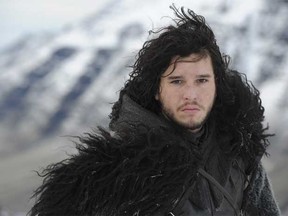 Kit Harington as Jon Snow in Game of Thrones.