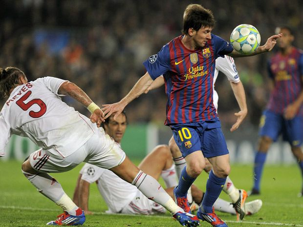 Lionel Messi's penalty kicks leads Barcelona past AC Milan into Champions  League semi-finals | National Post
