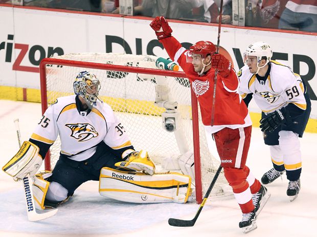 NHL playoffs 2012: Predators learning not to take their eyes off Red Wings' Pavel  Datsyuk