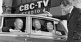 A 1968 photo of regulars on CBC’s Front page challenge. From left, Gordon Sinclair, Pierre Berton and Betty Kennedy with host Fred Davis.