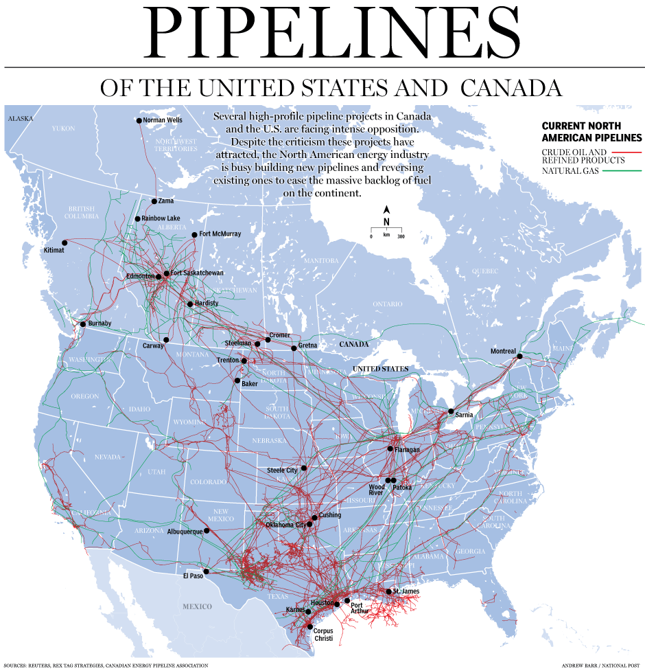 Oil and natural gas pipelines - Fp0430 Northamericapipelines940
