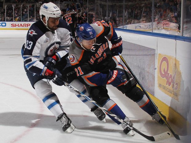 Winnipeg Jets V New York Islanders by Bruce Bennett