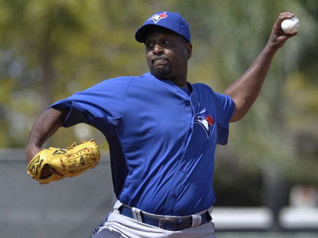 Toronto Blue Jays' iron-man pitcher late arriving for spring