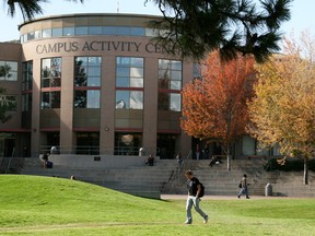 A September 2009 handout photo of the Thompson Rivers University, Kamloops, B.C.