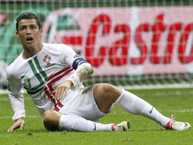 Cristiano Ronaldo Scores on a Header Against Czech Republic