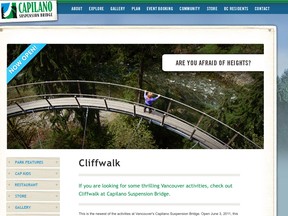The Cliffwalk at Capilano Suspension Bridge