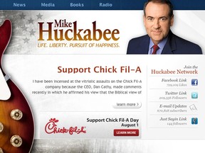 Screengrab/mikehuckabee.com