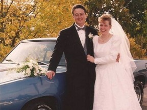 Greg Mathieu, with wife Daniella, restored this 1967 Plymouth Barracuda for their wedding.