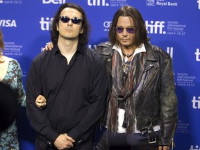 Johnny Depp and Damien Echols. Fred Thornhill/Reuters