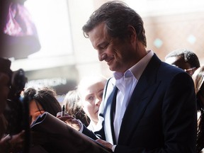 Colin Firth. Michelle Siu/The Canadian Press