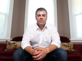Former Army Capt. Robert Semrau at his home in Pembroke, Ont.,Thursday, Sept. 06, 2012. Semrau was convicted of disgraceful conduct in the shooting a badly wounded Taliban insurgent in Afghanistan. He has written a book about his experiences.
