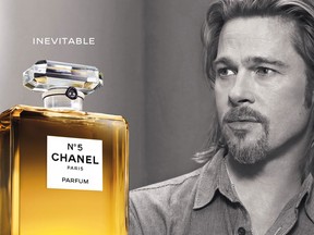"Inevitable" is Chanel No. 5.‘s new tag line, which Pitt pronounces with all the meaning that his million-dollar payday can muster.