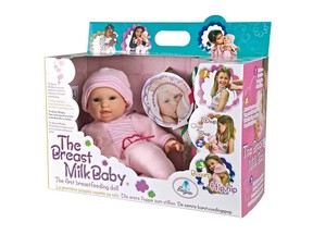 A breastfeeding doll? With "real suckling sounds?" Have toy designers gone too far this time? Or is this type of reality-based toy exactly what they want.