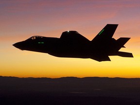 The federal government's planned purchase of F-35 jets may fly into the sunset with a new report disclosing its full cost. (Tom Reynolds/Lockheed Martin)