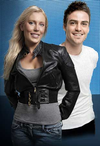 Australian radio personalities Mel Greig and Michael Christian. (Handout)