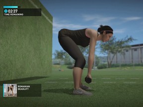 If you think that the Romanian deadlift on the Nike+Training program on Xbox Kinect looks like a pain the butt, try the Sumo Squat.