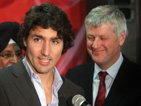 Justin Trudeau at Calgary's Dashmesh Senior's Centre in October.