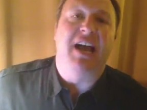 Alex Jones recorded a YouTube video detailing his accusations that New York Mayor Michael Bloomberg is out to get him.