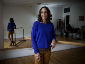 TORONTO, ONTARIO; JANUARY 9, 2013 -- CATHY MARIE BUCHANAN -- Author Cathy Marie Buchanan, who has a new novel based in 19th century Paris called The Painted Girls, poses in a dance studio in Toronto Wednesday, January 9, 2013.   (Darren Calabrese/National Post)   //NATIONAL POST STAFF PHOTO
**ADDING ADDITIONAL CAPTION INFORMATION**FOR ONE TIME USE ONLY BY THE CHICAGO TRIBUNE, MUST BE CREDITED TO DARREN CALABRESE/NATIONAL POST. FOR ADDITIONAL RIGHTS INFORMATION PLEASE CONTACT photoedit@nationalpost.com or 416-383-2424. THANK YOU***