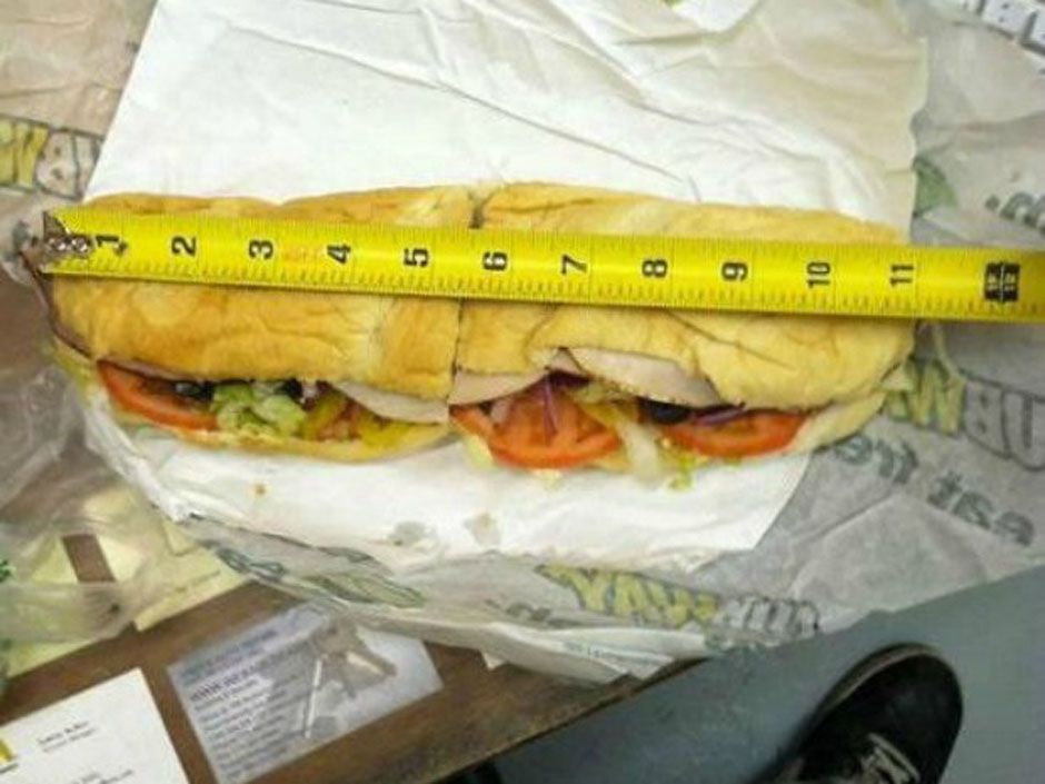 Subway Will Now Measure Its Bread to Ensure 'Footlong' Sandwich Is Actually  12-Inches in Length - Eater