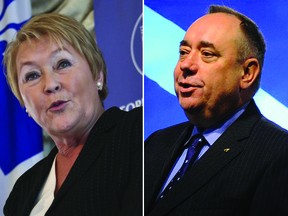 As PQ Premier Pauline Marois heads to Edinburgh this week for a meeting with Alex Salmond, the Scottish First Minister, she should not expect a hero’s welcome.