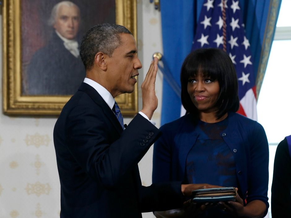 Barack Obama Joe Biden Sworn Into Office For Second Term National Post