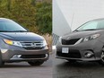 2013 Honda Odyssey or Toyota Sienna: Which is the better soccer-mom-mobile to drive?